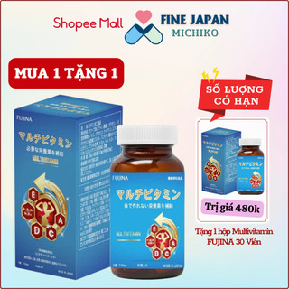 Viên Uống Vitamin Tổng Hợp Multivitamin Fujina Fine Japana Nhật Bản 30 Viên