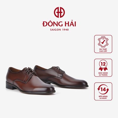 Giày tây nam Đông Hải da bò tự nhiên cao cấp buộc dây truyền thống - G01A1