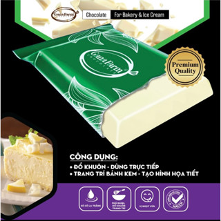 Socola Trắng GANAFARM Thượng Hạng và Nguyên Chất Loại 1kg Dùng Để Đổ Khuôn Làm Bánh Kẹo Với Hương Vị Ngọt Ngào