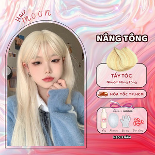 Thuốc nhuộm tóc Lavox màu NÂNG TÔNG, TẨY MẠNH, Thuốc nhuộm tóc tại nhà Moon Hairs chính hãng an toàn