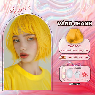 Thuốc nhuộm tóc Lavox màu VÀNG CHANH TƯƠI, Thuốc nhuộm tóc tại nhà Moon Hair chính hãng kèm phụ kiện