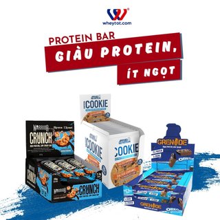 Hộp 12 bánh protein bar, bánh protein chính hãng nhập khẩu Anh Quốc