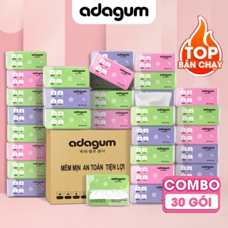 Giấy Ăn Gấu Trúc Thùng Giấy Rút Giấy Vệ Sinh Giấy 300 Tờ 4 Lớp Dai Mịn Thấm Nước An Toàn 4k Adagum