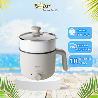 Nồi Lẩu Mini Bear DRG-C12K1, Nồi Nẩu Đa Năng Ca Nấu Mì, Hấp, Luộc, Xào 2 Tầng Phù Hơp 2-3 Người Ăn, Sinh Viên
