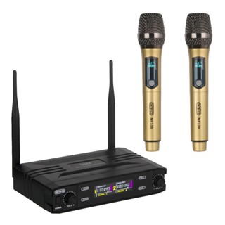 Micro không dây ONTEKCO MF333/ MF338 đầu thu Sóng UHF - cao cấp đa năng loa kéo, amply, mixer...
