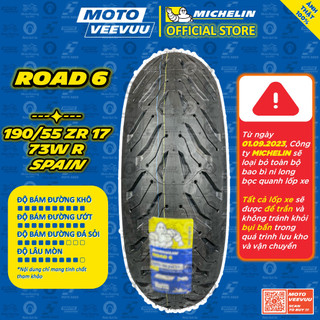[MTVV] Vỏ lốp xe máy MICHELIN 190/55ZR17 TL ROAD 6 ( 190/55-17 )<END>