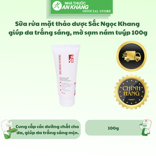 Sữa rửa mặt thảo dược Sắc Ngọc Khang giúp da trắng sáng, mờ sạm nám tuýp 100g