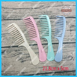 HCM - Lược lúa mì thiên nhiên răng thưa 21.8cm