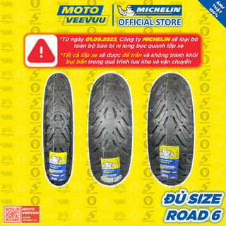 [MTVV] Vỏ lốp xe máy xe moto PKL MICHELIN ROAD 6 ĐỦ SIZE 120 140 150 160 180 190 55 60 70 ZR 17<END>