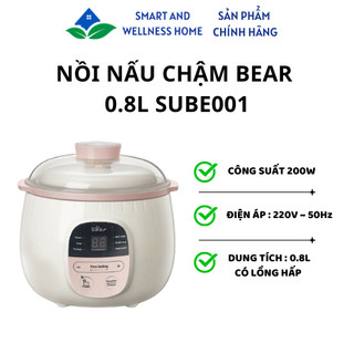 Nồi nấu chậm Bear 0.8L SUBE001 - Bảo hành 18 tháng