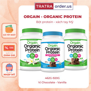 Bột Protein, thực vật hữu cơ Orgain Organic Protein nhập Mỹ - Hỗ trợ ăn kiêng, ăn chay, giảm cân