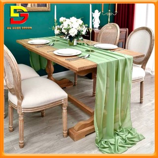 Khăn Trải Giữa Bàn Vải Voan Khăn Voan Mềm Decor Bàn Trà Tiệc Cưới Nhà Hàng DG-588