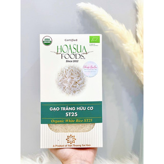 Gạo trắng hữu cơ ST25 dùng nấu cháo ăn dặm cho bé - 1kg