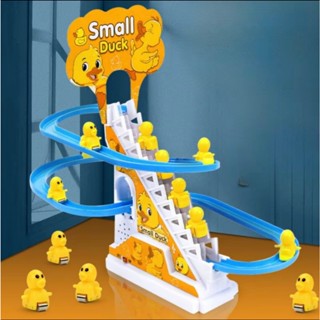 Đồ Chơi Cầu Trượt Vịt Vàng Leo Cầu Thang Có Âm Nhạc Cho Bé Siêu Đáng Yêu 89006
