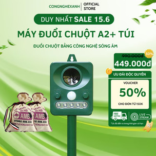 Máy đuổi chuột a2 AMB kèm 2 túi chống chuột khoang máy ô tô hiệu quả, máy robo đuổi chuột, đuổi động vật