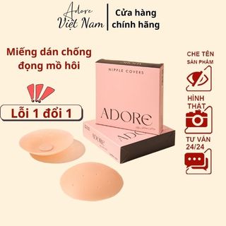 [1 cặp] Miếng dán ngực chống mồ hôi bằng silicone, miếng dán nhũ hoa Adore cao cấp