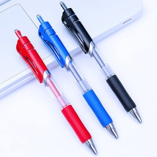 Bút Bi Nước - Bút Gel mực Ngòi 0,5mm Viết Trơn Tay Cầm Cao Su Chống Trượt Starshanoi có ruột thay thế được xanh đỏ đen
