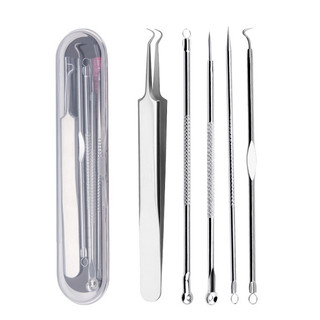 Bộ 5 Dụng Cụ Lấy Mụn Tiện Lợi , Que Lấy Mụn , Nặn Mụn Chuyên Dụng Chất Liệu Inox An Toàn Cho Da 88822 Chợ Tốt Store