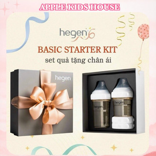 Set quà tặng Hegen 150ml-240ml kèm nắp trữ | Hegen Basic Starter Kit | Apple Kids