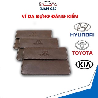 Ví da đựng đăng kiểm ô tô, ví đựng giấy tờ xe ô tô full logo các hãng xe, bóp đựng giấy tờ xe - smart car