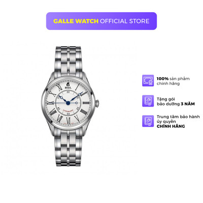 Đồng hồ cơ nam Ernest Borel LS8180-28551 mặt kính Sapphire, chống nước 5 ATM, Chronometer, dây thép đeo tay, chính hãng