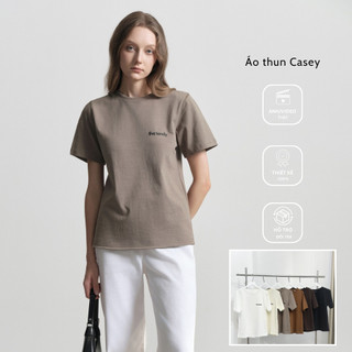 Áo thun Casey tay ngắn, nhiều màu, form vừa, chất cotton dày dặn | the tendy - natural & minimalist