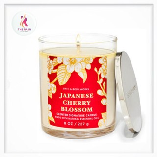 Nến thơm 1 bấc cao cấp Bath & Body Works Japanese Cherry Blossom 198g