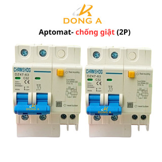 Aptomat chống giật - chống rò chrmshdg 2p 16a , 32a , 63a