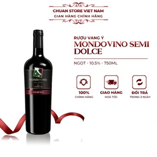  Rượu vang Ý ngọt Mondovino Semi Dolce 10.5% 750ML nhập khẩu chính hãng 