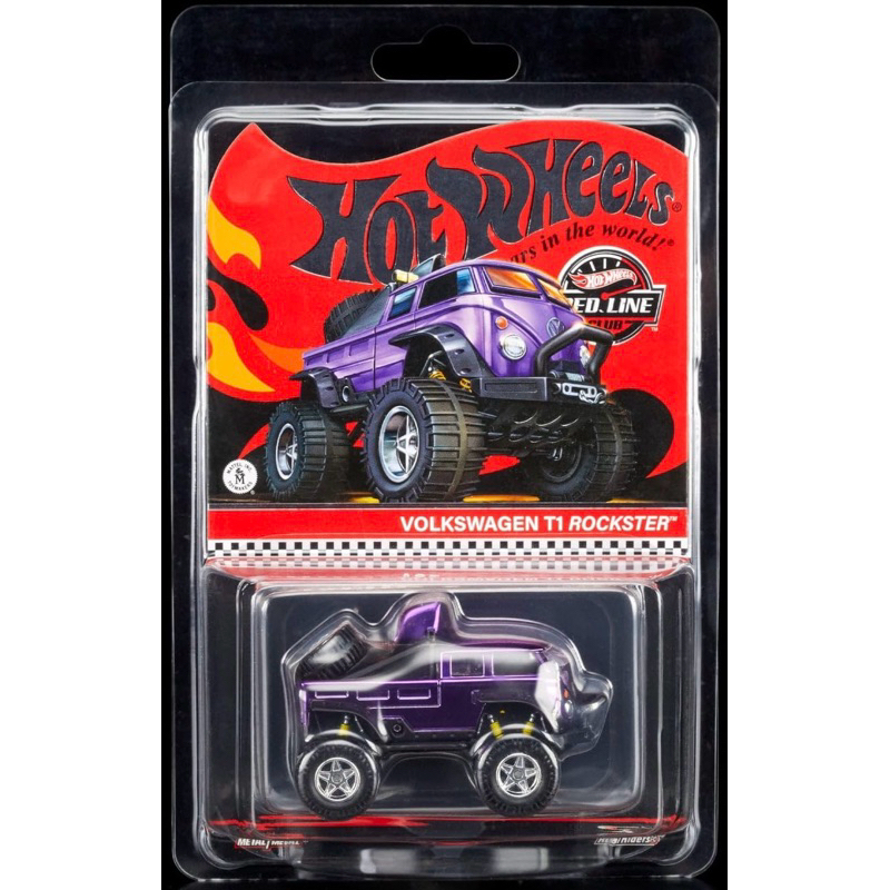 mô hình xe RLC VOLKSWAGEN T1 ROCKSTER (protect card Hot Wheels) chính hãng Hot Wheels tỉ lệ 1:64