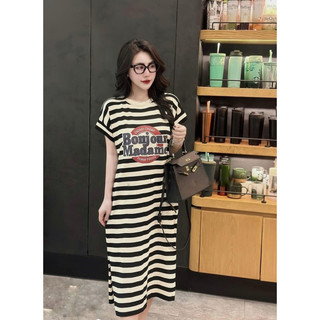 Váy yt56, đầm suông tay hến bonjour madam from rộng dáng dài chất poly cá sấu
