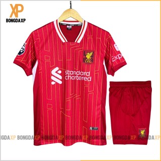 Áo Đá Bóng Liverpool Đỏ 2024, Đồ Đá Banh Vải Thun Lạnh Cao Cấp