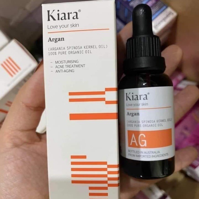 Dầu Kiara argan oil - Dầu dưỡng láng mịn phục hồi khoẻ da, cung cấp ẩm cho da yếu, mụn, khô