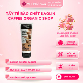 Tẩy Tế Bào Chết COFFEE ORGANIC Mịn Da, Sạch Mụn, Tẩy Bụi Bẩn Nga 75ML| YD Pharma