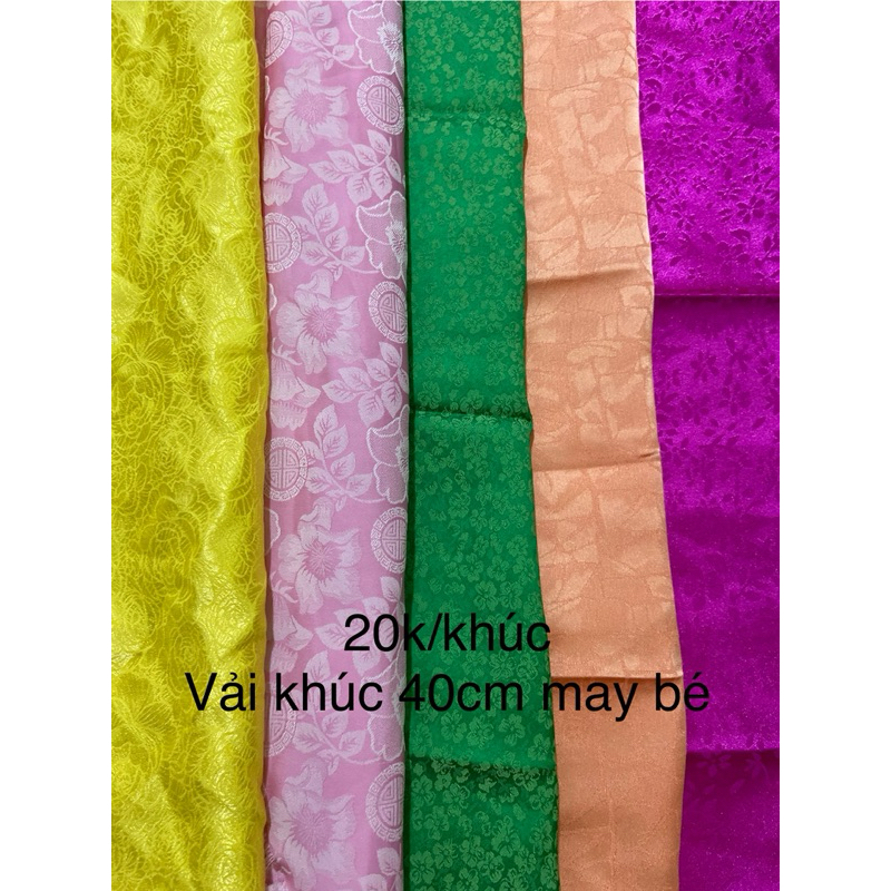 40cm x 1m5 vải khúc lụa gấm may bé sang đẹp (89)