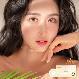 [POLYHEMA VĨ 8H] Contact Lens nâu Nami - Kính áp tròng cận màu nâu ko giãn - đeo 8h - HSD 3 tháng