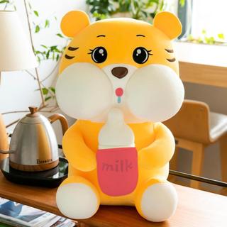 Gấu bông hổ ôm bình sữa cute size 35cm thú nhồi bông hổ bú bình