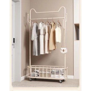 Giá treo áo di động móc treo quần áo hình tai mèo chiều dài 100cm