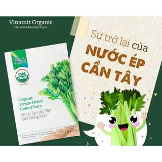 Nước ép cần tây sấy đông khô hữu cơ Vinamit (30g)