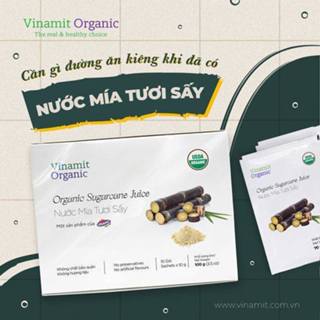 Nước mía tươi sấy hữu cơ Vinamit (100g)