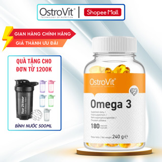 Dầu cá Ostrovit Omega3 1000mg giúp hỗ trợ tim mạch, sáng mắt và ổn định huyết áp