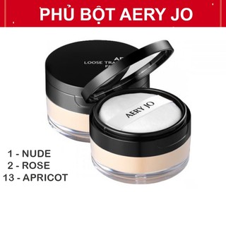 Phấn phủ bột Aery Jo 20g siêu mịn tạo lớp trang điểm tự nhiên sẵn 2 tone chuyên dùng cho makeup