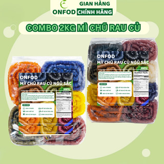 Combo 2kg mì chũ rau củ hữu cơ onfod ăn kiêng giảm cân cho bé ăn dặm eat clean healthy thực dưỡng