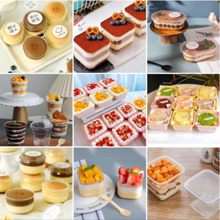 Hộp đựng bánh lạnh mousse, tiramisu