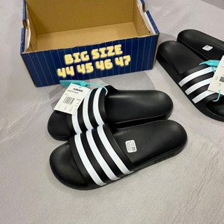 [BIG SIZE 44-50] Dép Quai Ngang Size Lớn Big Size Das Đúc Black Ba Sọc Giày Dép Lê Size Lớn Ngoại Cỡ 44 45 46 47
