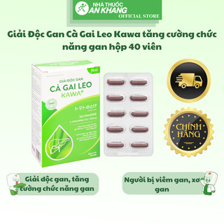 Giải Độc Gan Cà Gai Leo Kawa tăng cường chức năng gan hộp 40 viên