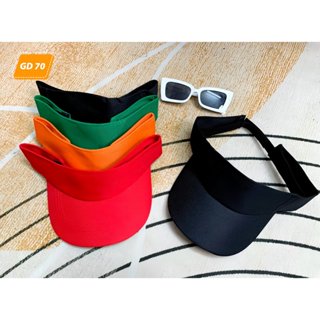 Mũ lưỡi trai thiết kế không nóc thoáng mát, Nón nửa đầu Trơn Tennis kaki nam nữ GD70 - King gia dụng