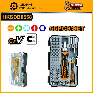 Bộ tua vít đa năng 55 chi tiết ingco hksdb0558