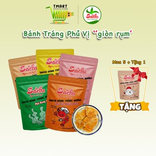 [5 Tặng 1] Snack Bánh Tráng Nướng SACHI Phủ Vị Giòn Tan (Gói 45g)
