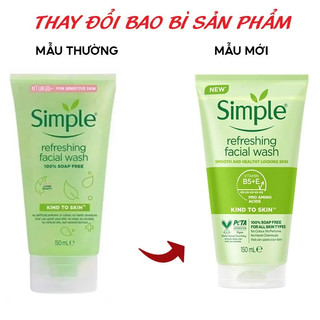 Sữa Rửa Mặt Simple Giúp Da Sạch Thoáng